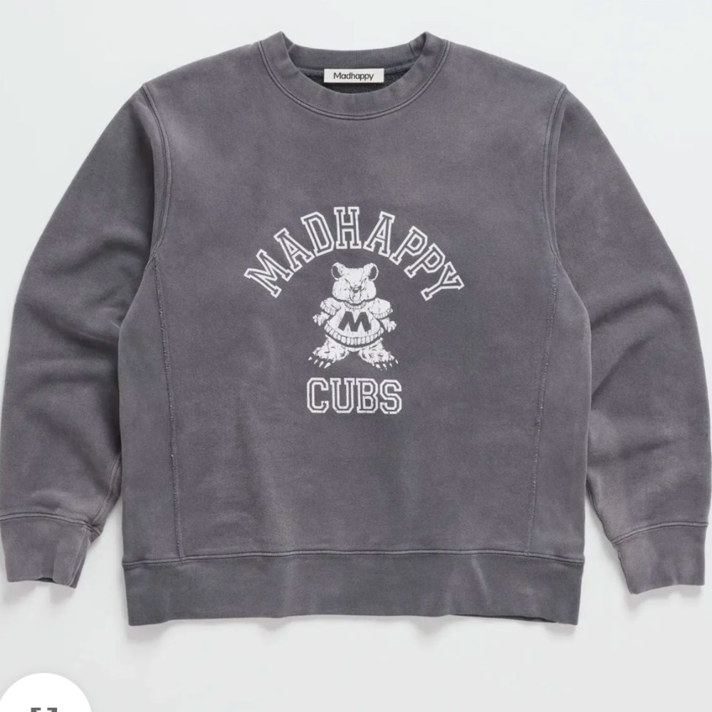 Madhappy cubs crewneck excellent condition size XL